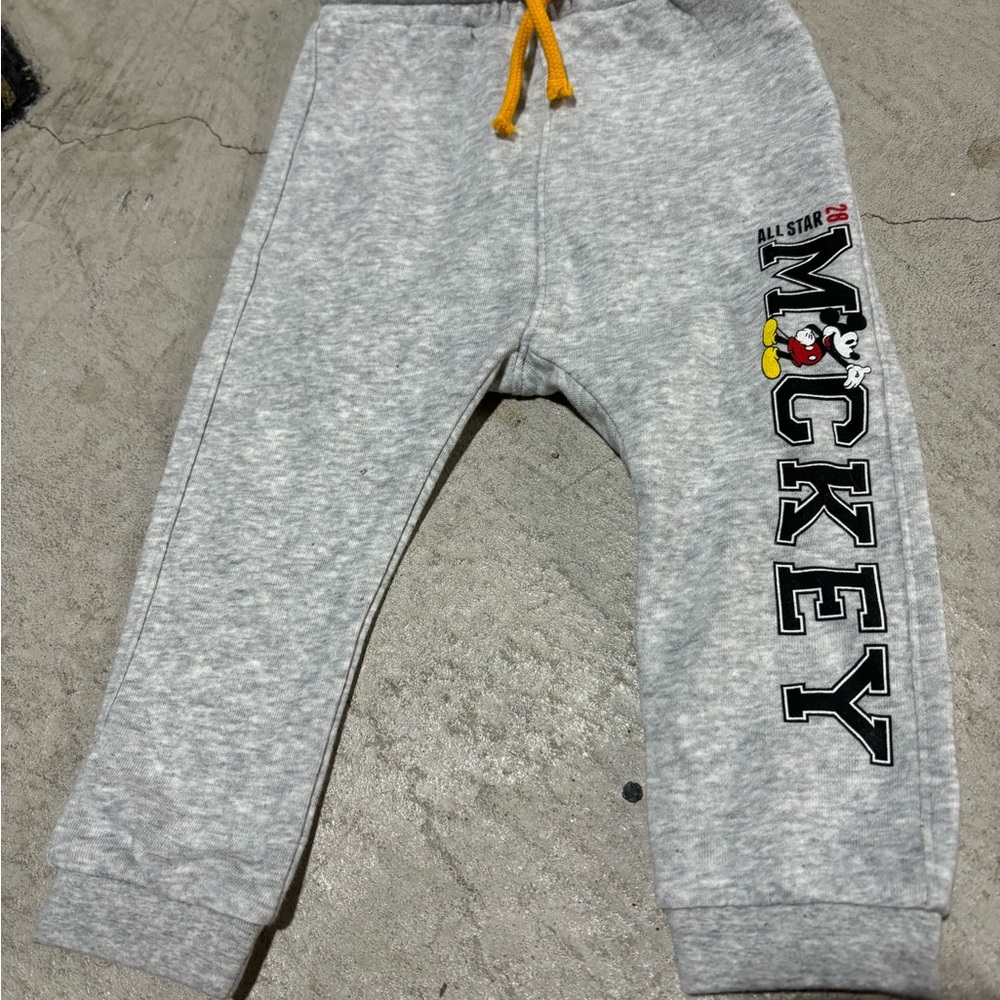 Disney Mickey Mouse joggers.  NWOT 12-18 months